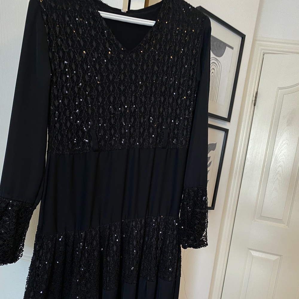 Black Sparkly Abaya
